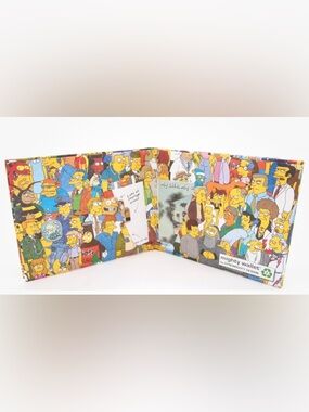 Simpsons Character Print Bifold Wallet in Yellow Multicolor